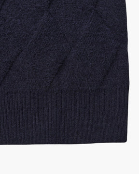 Diamond Knit Crewneck Sweater